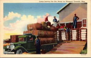 Linen PC Cotton Leaving The Gin Ready for Shipment in Grenada, Mississippi~2878