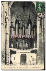 Postcard Old Organ St Maximin Interior of the basilica Major organs