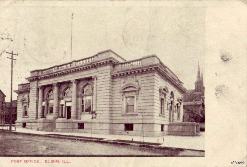 POST OFFICE ELGIN, IL 1905