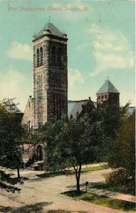 Decatur Illinois~First Presbyterian @ 204 W Prairie & Church ~Tall Steeple~1919 