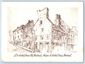 Montreal Canada Postcard Du Calvet House Old Montreal Unposted Vintage