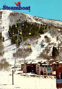 Colorado Rocky Mountains Steamboat Springs Showing Gondola Ride