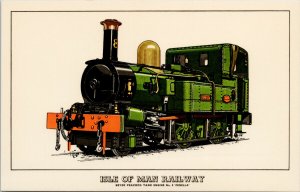 Isle of Man Railway 'Fenella' Beyer Peacock Tank Engine #8 Vintage Postcard F79