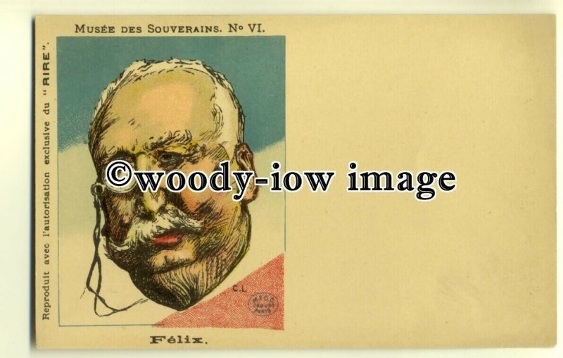 su1711 - French Political Satire - Felix - postcard 