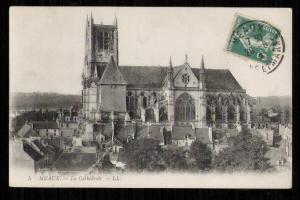 France 1906 Meaux Cathederal Postcard /