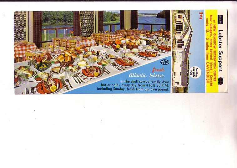 New Glasgow Recreation Centre Lobster Suppers, Prince Edward Island, Advertising