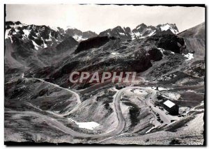 Modern Postcard Route Des Grandes Alpes Col Du Galibier Pass Summit Meije and...