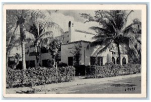 1949 Exterior View White House Peddys Miami Florida FL Vintage Antique Postcard