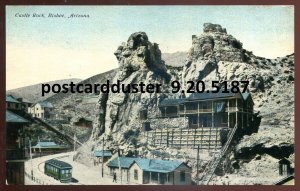 h3963 - BISBEE Arizona Postcard 1910s Castle Rock Train Station by Benham