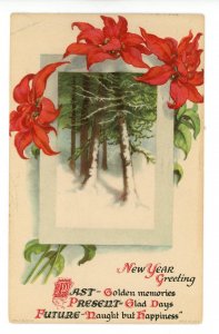 Greeting - New Year     (crease)