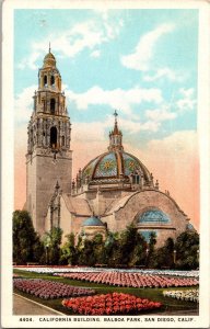 California Building Balboa Park San Diego California White Border Postcard