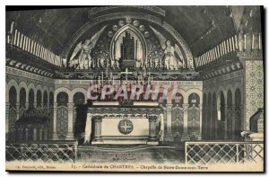 Postcard Old Cathedral of Chartres Chapel of Our Lady on Earth