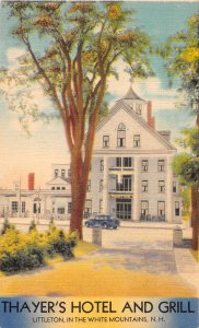 White Mountains New Hampshire Thayer's Hotel and Grill Vintage Postcard AA40921