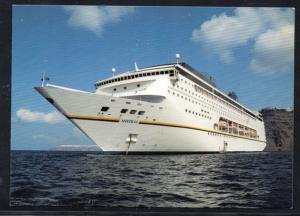 Ship Mistral Festival Cruises at Santorini Oct 1999  unused