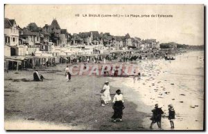 Old Postcard La Baule Taking range of & # 39estacade