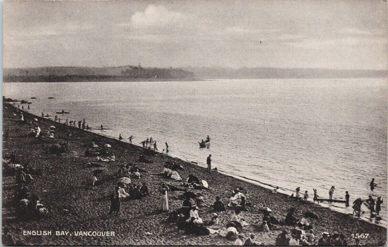 Vancouver BC English Bay Unused J. Howard Chapman Postcard G30