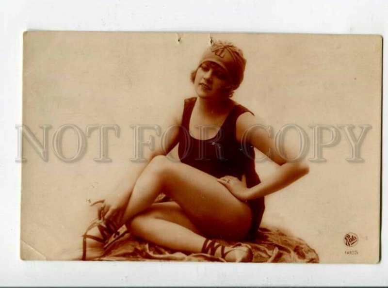 3128982 FASHION BELLE Woman SWIMSUIT Vintage PHOTO PC