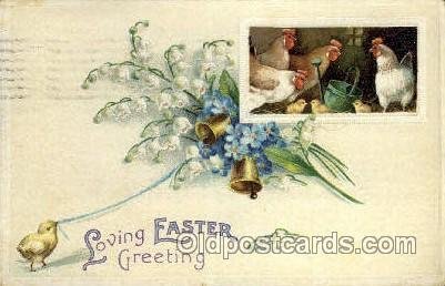 Artist Ellen Clapsaddle, Happy Easter 1913 small crease left top corner, post...