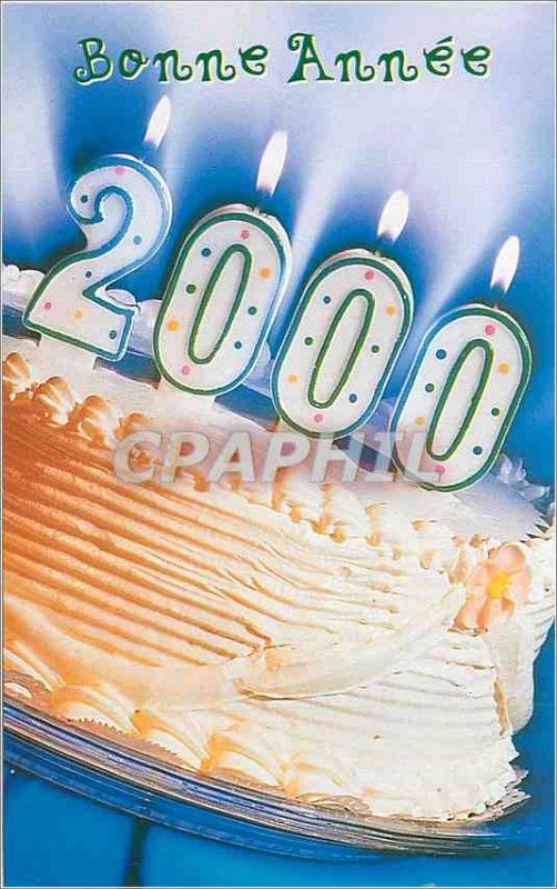 Modern Postcard Happy New Year 2000