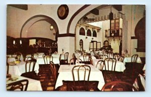 La Mallorquina restaurant interior SAN JUAN Puerto Rico Chrome Postcard