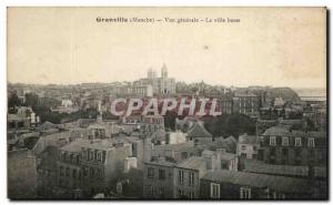 Postcard Old Granville Vue Generale The Lower City