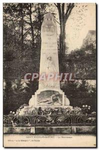 Saint Nicolas Port Old Postcard Monument