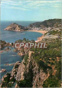 Modern Postcard Costa Brava Tossa Cote and the Village