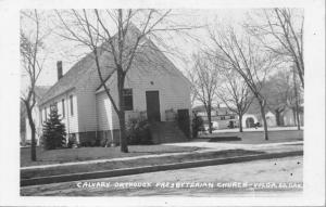 VOLGA SOUTH DAKOTA~CALVARY ORTHODOX PRESBYTERIAN CHURCH-REAL PHOTO POSTCARD 1962