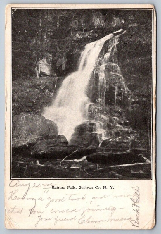 Hector Falls, Sullivan County New York, Antique Private Mailing Card PMC