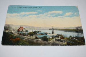 Rochester Monaca Bridge Crossing the Ohio River Pennsylvania Postcard