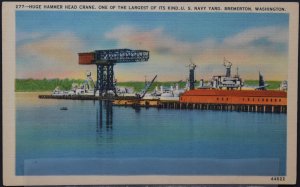 Bremerton, WA - Huge Hammer Head Crane, US Navy Yard