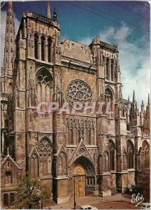 Postcard Modern Bordeaux La Cathedrale Saint Andre South Gate and Belle Rosette