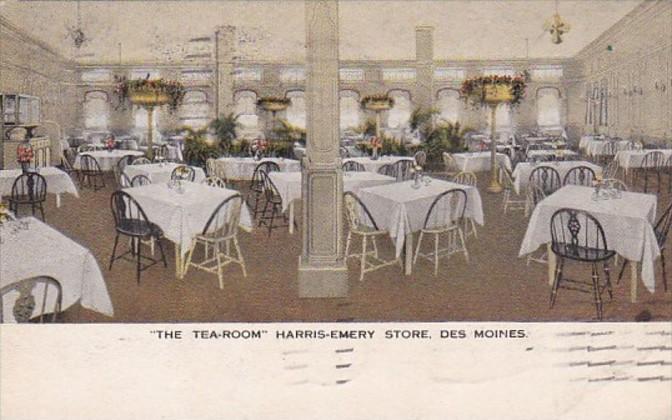 Iowa Des Moines Harris-Emery Store The Tea Room 1917