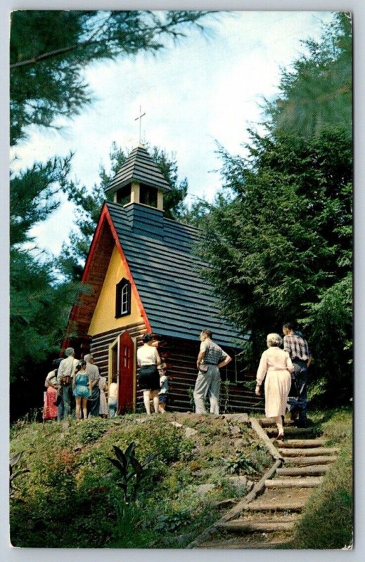 The Chapel, Santa's Village, Bracebridge Muskoka Ontario Vintage Chrome Postcard