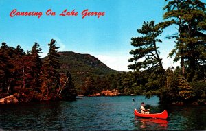 New York Lake George Canoeing