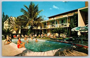 Roadside~Carib Apartment Motel Fort Lauderdale Florida~Vintage Postcard