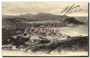 Old Postcard San Sebastian Vista general desde and Monte Ulia