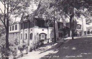 Wisconsin Racine Club House At Racine Country Club Real Photo RPPC