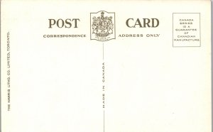 Night View Ambassador Bridge Linking Detroit & Windsor Divided Back Unposted