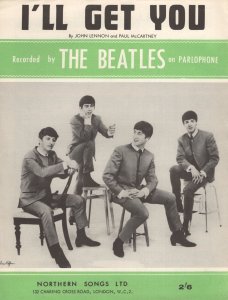 The Beatles I'll Get You Vintage EX RARE Sheet Music