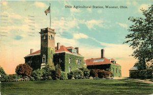 Flag Ohio Agricultural Station Wooster 1913 Postcard Poolich 9901
