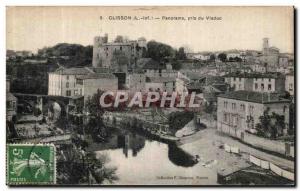 Old Postcard Panorama taken Clisson Viaduct