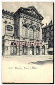 Old Postcard Chambery Facade of the theater