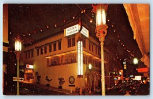Los Angeles California CA Postcard Golden Pavilion Restaurant Exterior c1960's