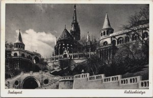 Hungary Budapest Halászbástya Fisherman's Bastion Vintage Postcard  C101