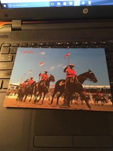 Vtg Postcard: CANADA musical ride, mounted police