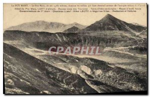 Old Postcard Puy Mary dominates Vallees who Antour fan of ancient colcan Cantal