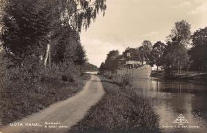 Gota Kanal Sweden Scenic View Real Photo Antique Postcard J49488 