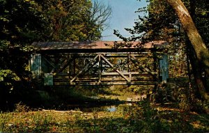 Covered Bridges Licking County Covered Bridge No 35-45-17 Crossing Lobdell Cr...