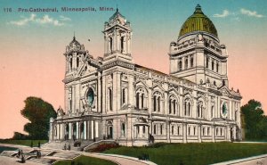 Vintage Postcard Pro-Cathedral Religious Building Parish Minneapolis Minnesota